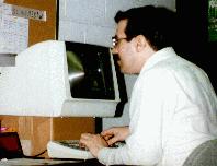 Picture of me typing away at my old modifried ADM20 terminal